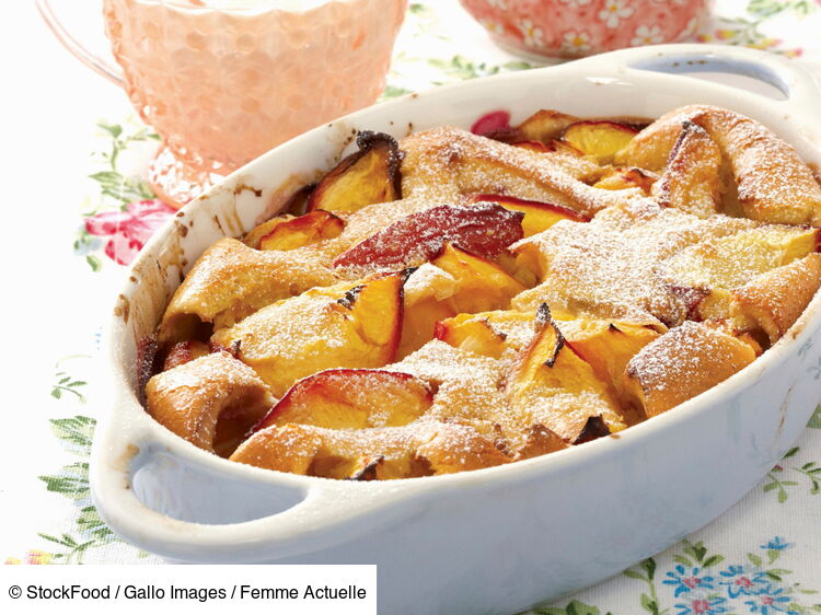 Clafoutis nectarinesamaretto facile et rapide découvrez les recettes de cuisine de Femme