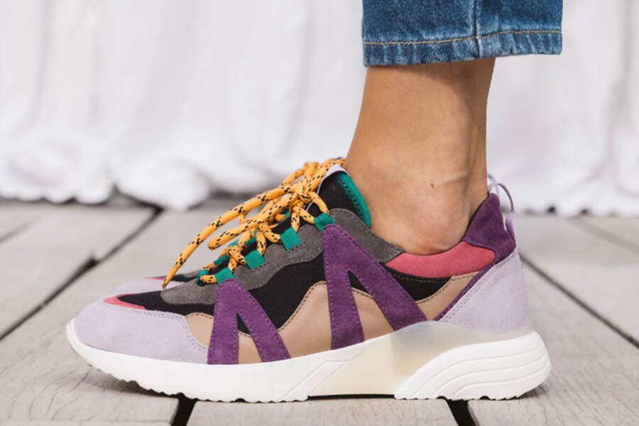 Baskets Compensées En Cuir Femme - Sans Lacets, Semelle Cushion - Pour Automne/hiver, Style Casual
