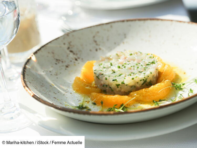Cyril Lignac son savoureux tartare de SaintJacques à la clémentine