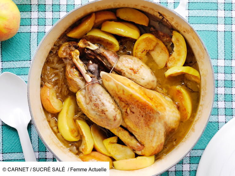 Pintade au cidre rapide : découvrez les recettes de cuisine de Femme