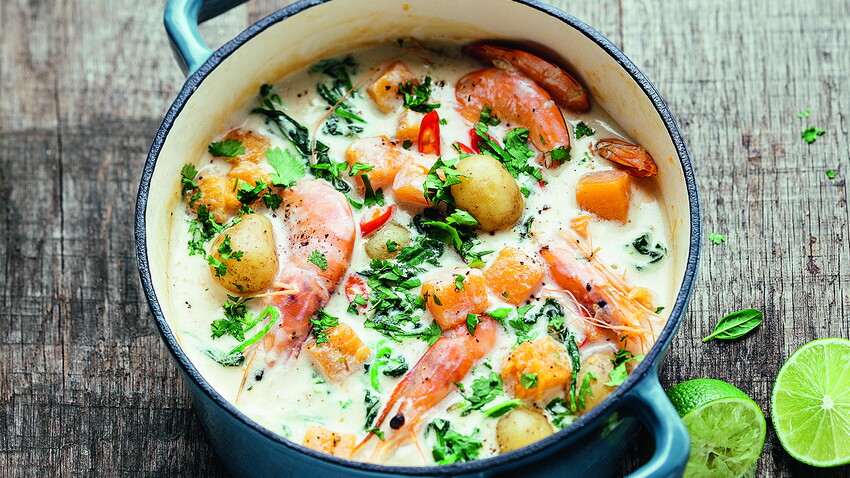 Blanquette de crevettes au lait de coco facile et rapide : découvrez