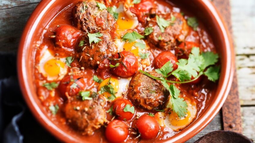 Tajine Kefta aux oeufs - Recette de cuisine