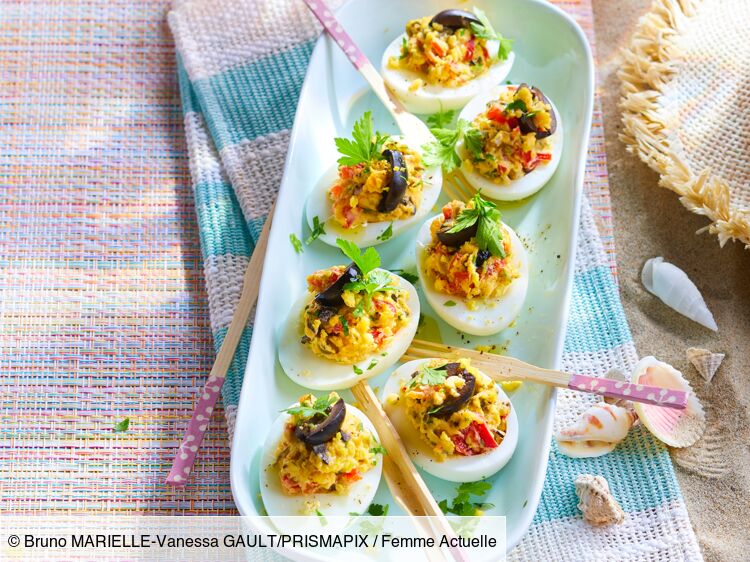 Œufs mimosa aux œufs de saumon rapide : découvrez les recettes de cuisine  de Femme Actuelle Le MAG