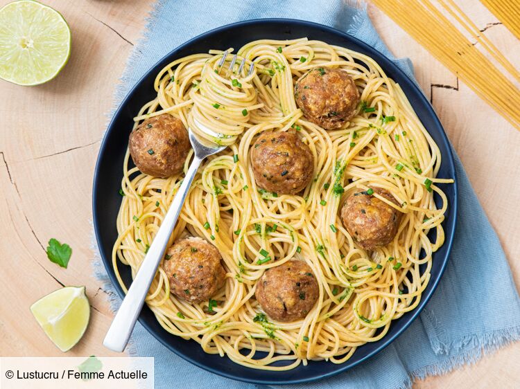 Spaghetti boulettes de thon et aromates - Lustucru