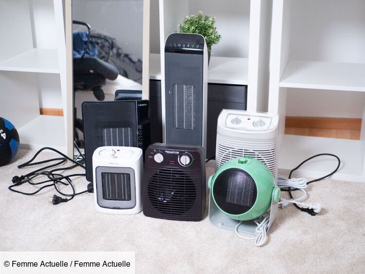 Petit radiateur électrique portable pour usage intérieur, poêle de chauffage,  mini ventilateur pour télécommande de bureau