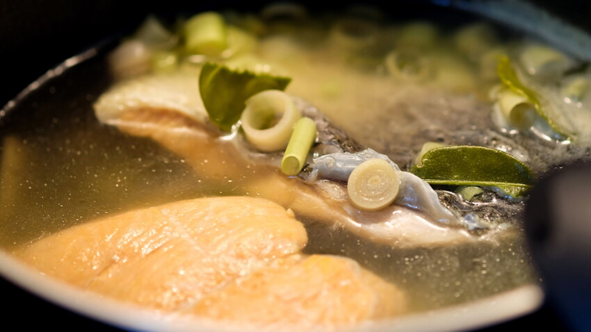 Cuisson D'un Saumon Entier Au Court Bouillon Saumon au court-bouillon rapide : découvrez les recettes de cuisine de