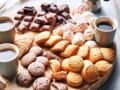 Planche sucrée aux biscuits sablés café et chocolat