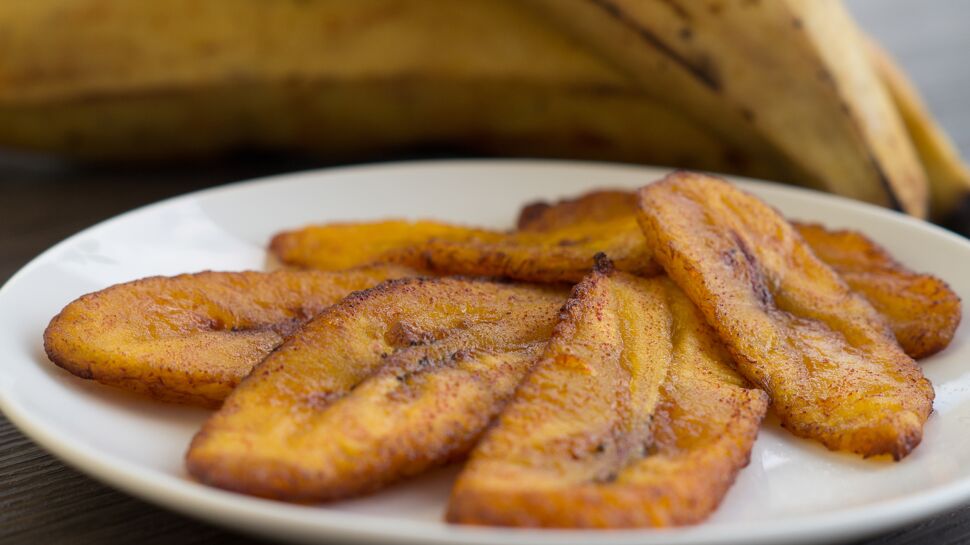 Bananes plantain frites au Air fryer (friteuse sans huile)
