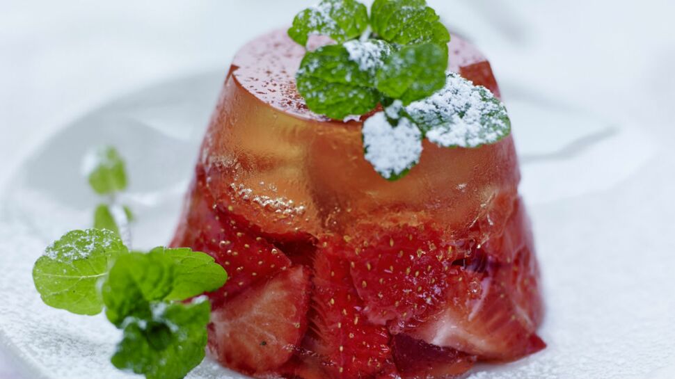 Aspic de fraises