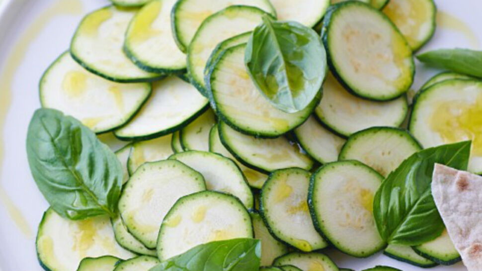 Carpaccio de courgettes