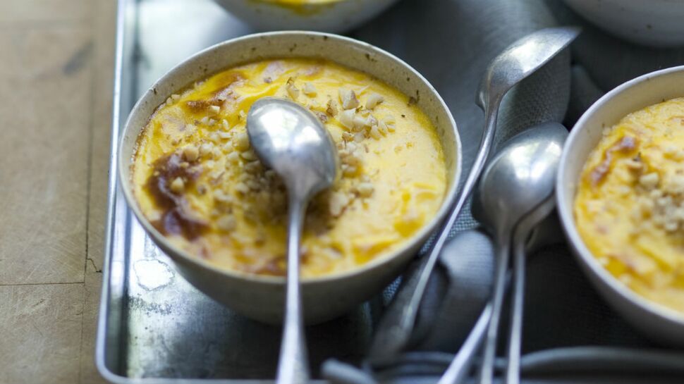 Flans de courge butternut à l’amande