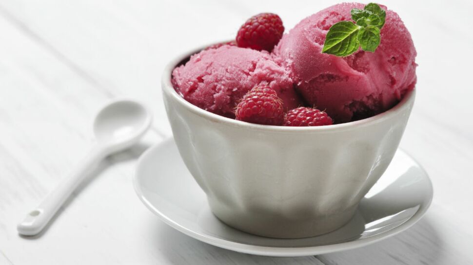 Sorbet aux fruits rouges express