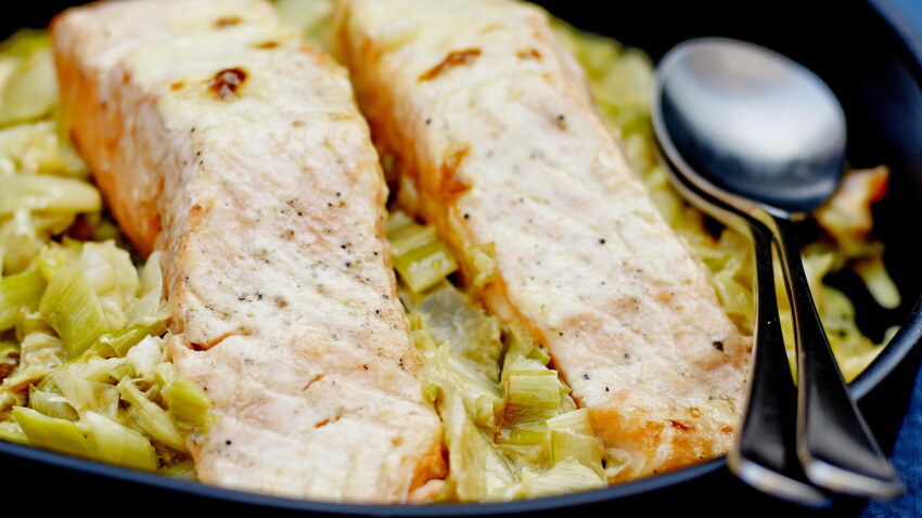 Recette saumon poireaux facile et rapide : découvrez les recettes de