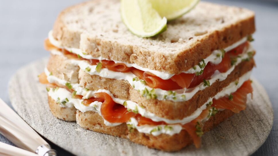 Club sandwich saumon