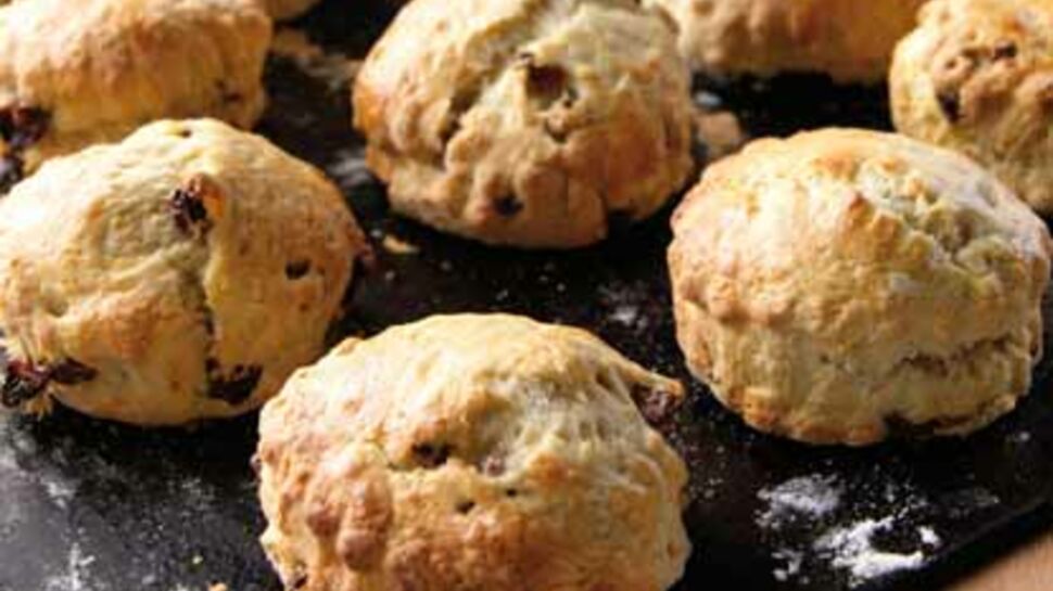 Scones aux raisins secs maison