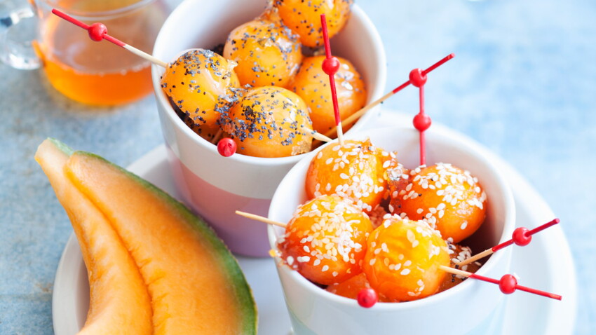 Billes de melon caramélisées facile et rapide : découvrez les recettes