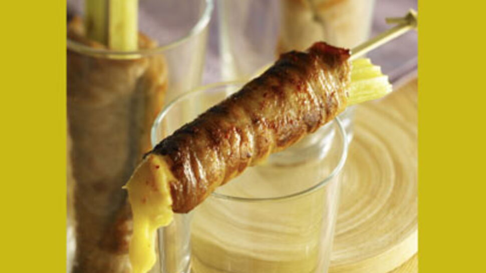 Brochettes d'emmental à la japonaise