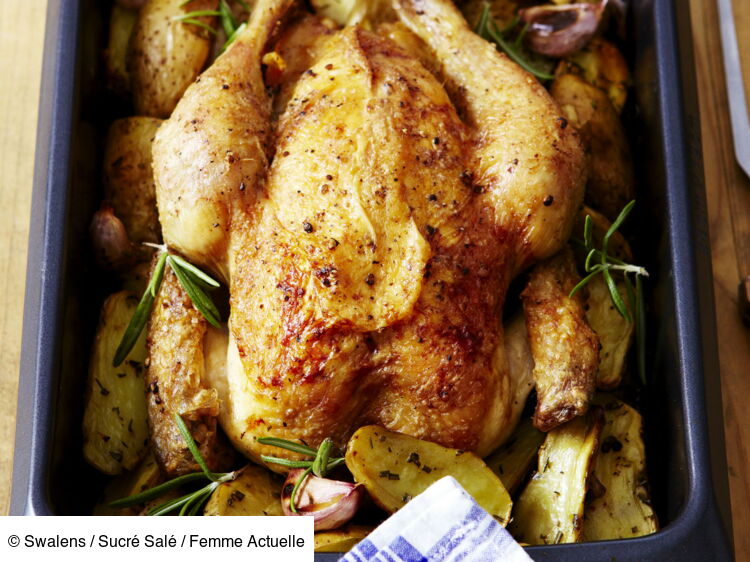 Poulet au four aux pommes de terre facile : découvrez les recettes de