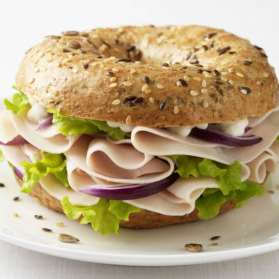 Sandwich au bagel de dinde – shk
