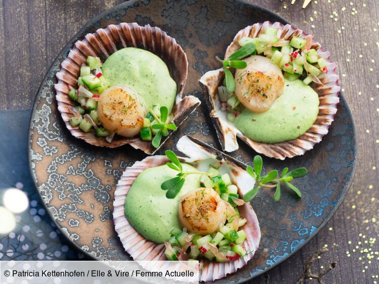 Saint-jacques à la crème persil-cerfeuil : découvrez les recettes de cuisine de femme actuelle le mag