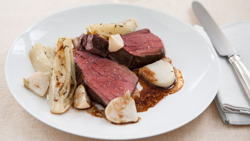 Filet de bœuf basse température et petits légumes de saison de Flora