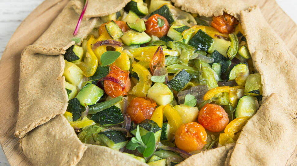 Tarte rustique aux légumes du soleil facile et rapide : découvrez les
