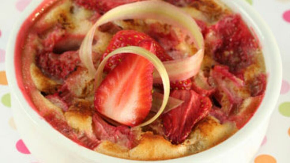 Clafoutis fraise – rhubarbe