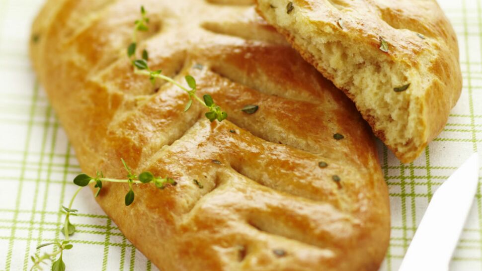 Fougasse traditionnelle à l'huile d'olive