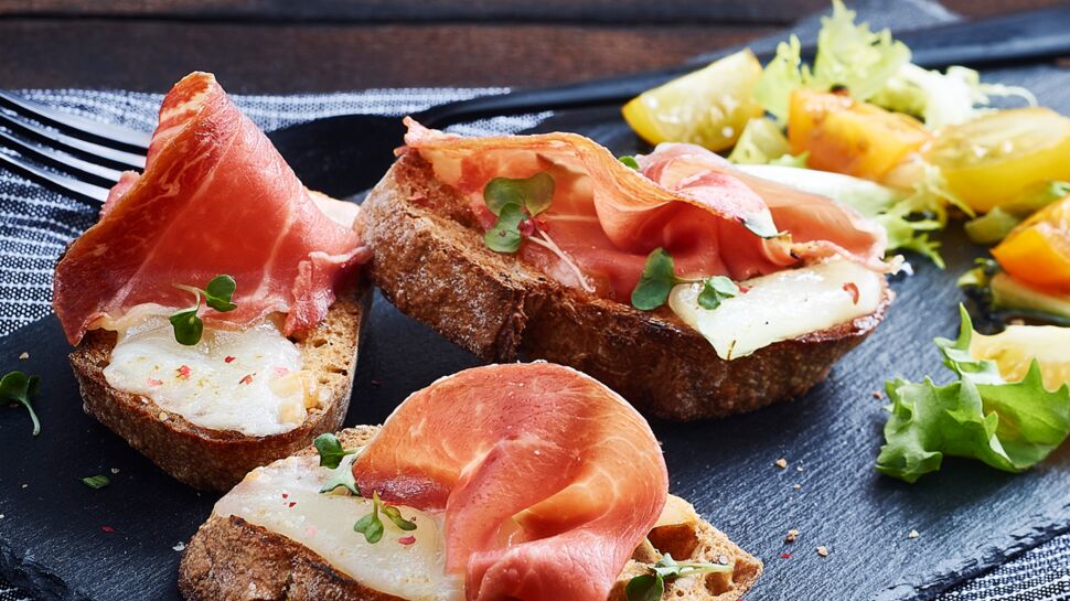 Crostini de Jambon et Brebis