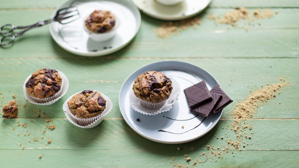 Muffins pépites de chocolat et pépins de courge