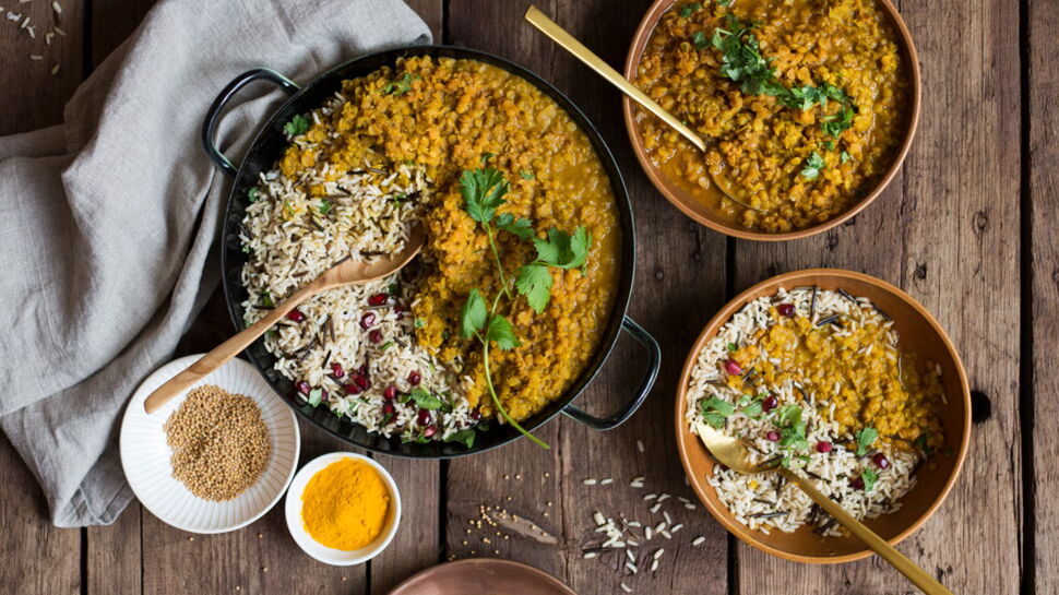 Dhal de lentilles corail