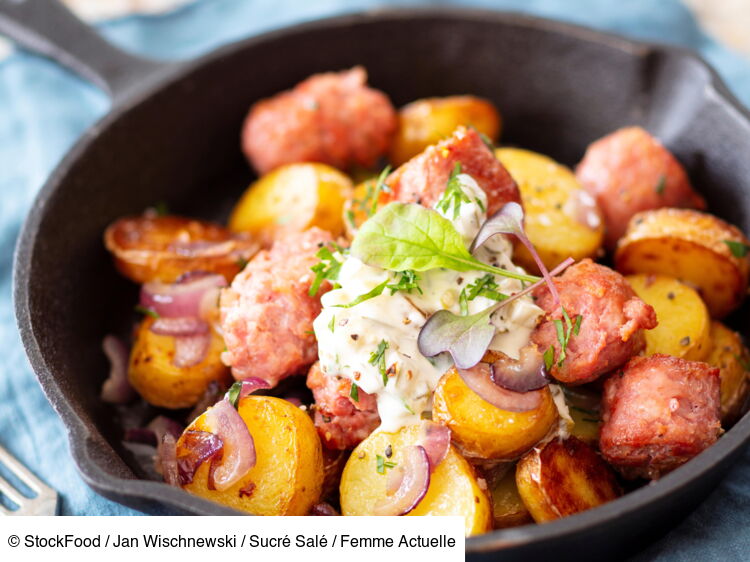 Saucisse Fumée Pomme De Terre Carotte Cookeo Poêlée de pommes de terre et saucisse fumée, fromage blanc à l