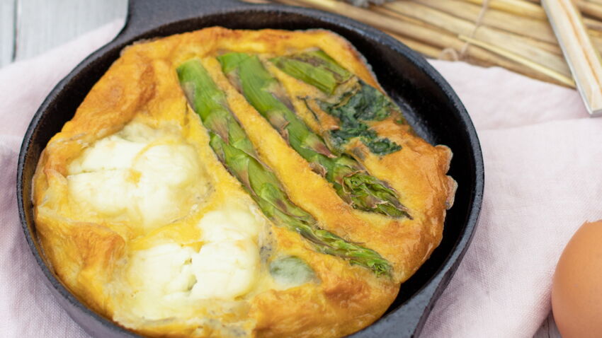 Frittata aux asperges et au Sainte Maure de Touraine facile et rapide découvrez les recettes