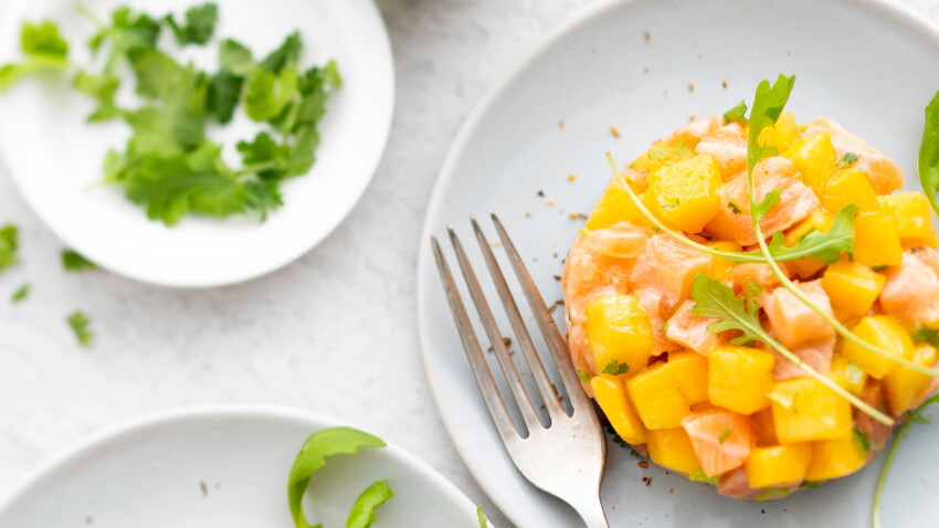Tartare de saumon à la mangue facile et rapide : découvrez les recettes