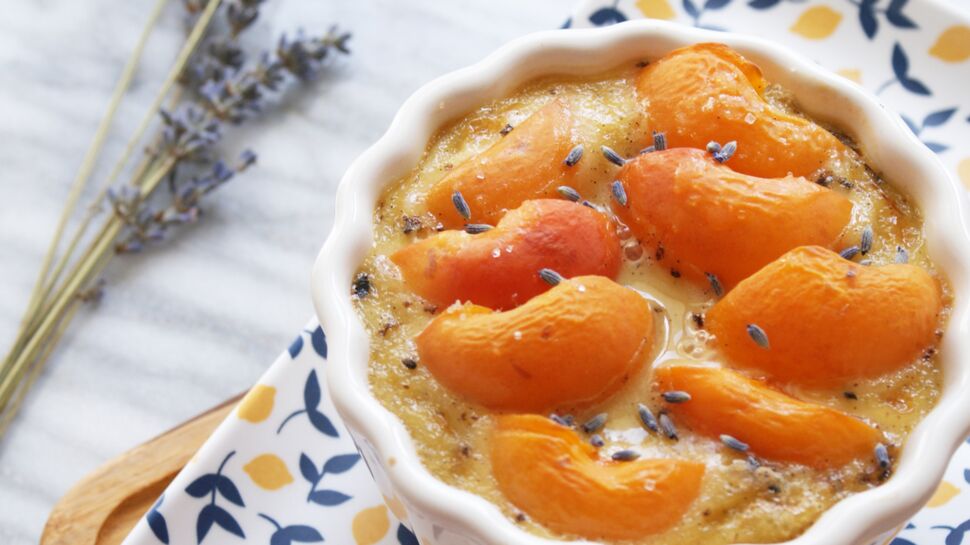 Gratin d'abricots à l'amande