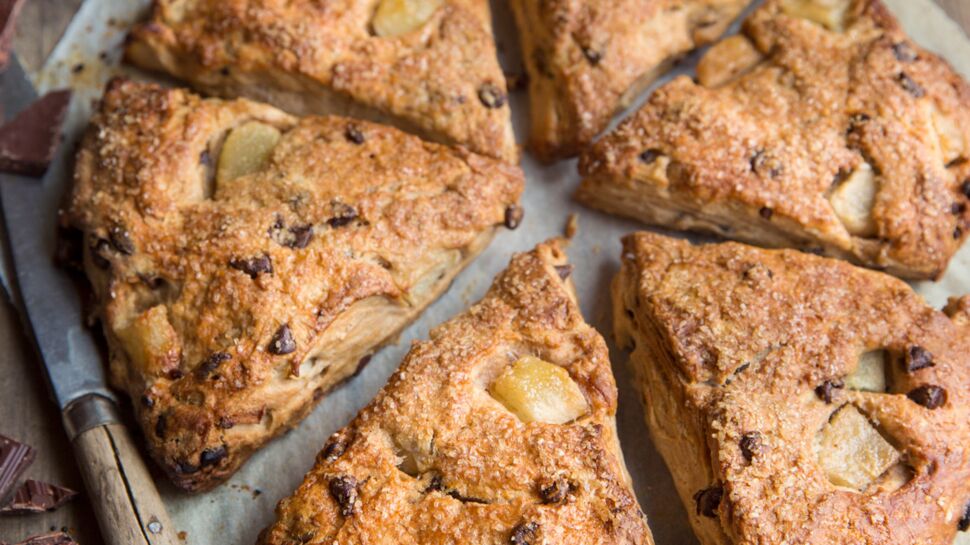 Scones poires et chocolat 