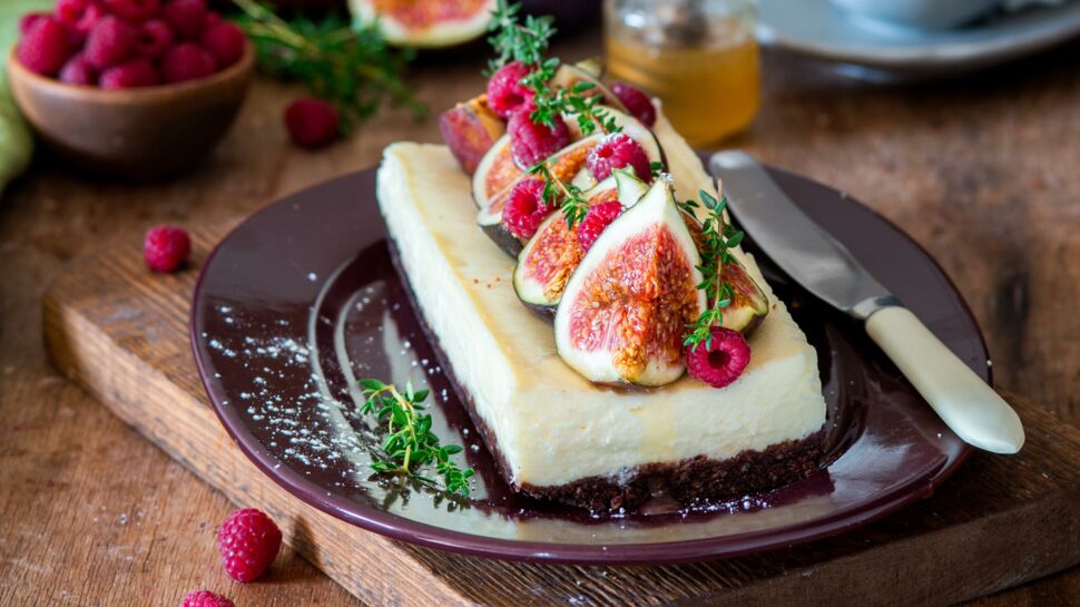 Cheesecake d’automne figues, framboises, ricotta et Philadelphia®