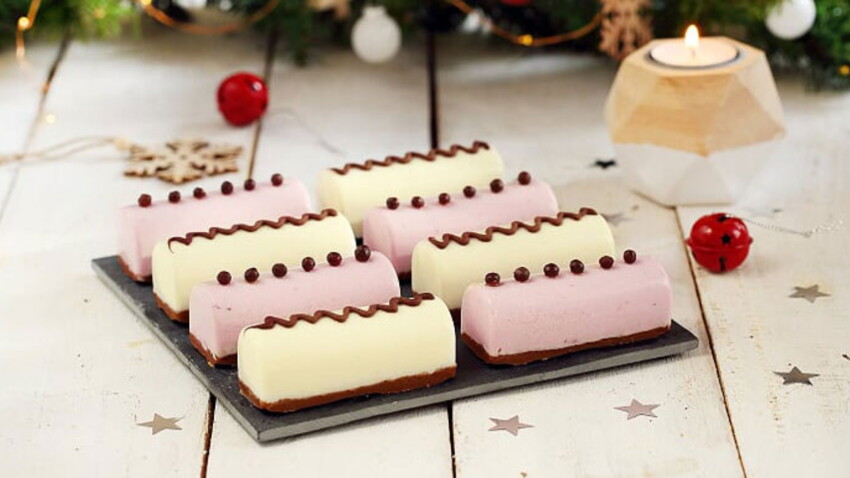 Mini bûches de Noël au yaourt de brebis facile et rapide : découvrez