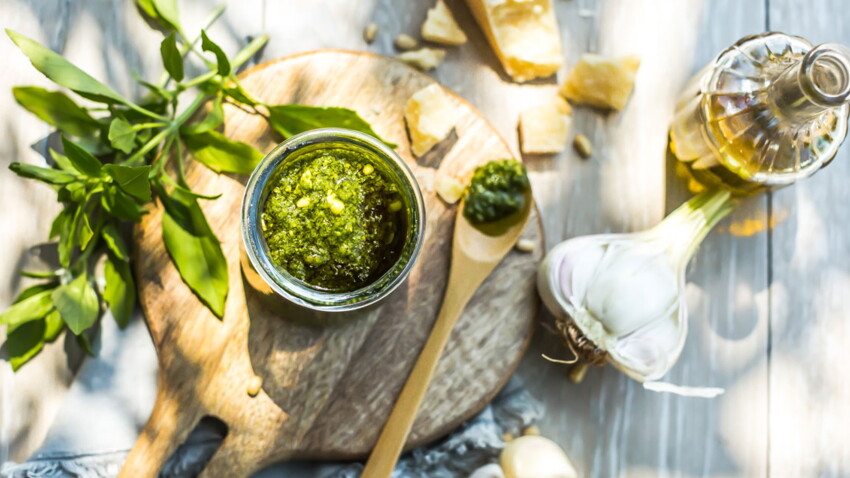 Pesto génois à l’huile d’olive de la Vallée des Baux-de-Provence AOP