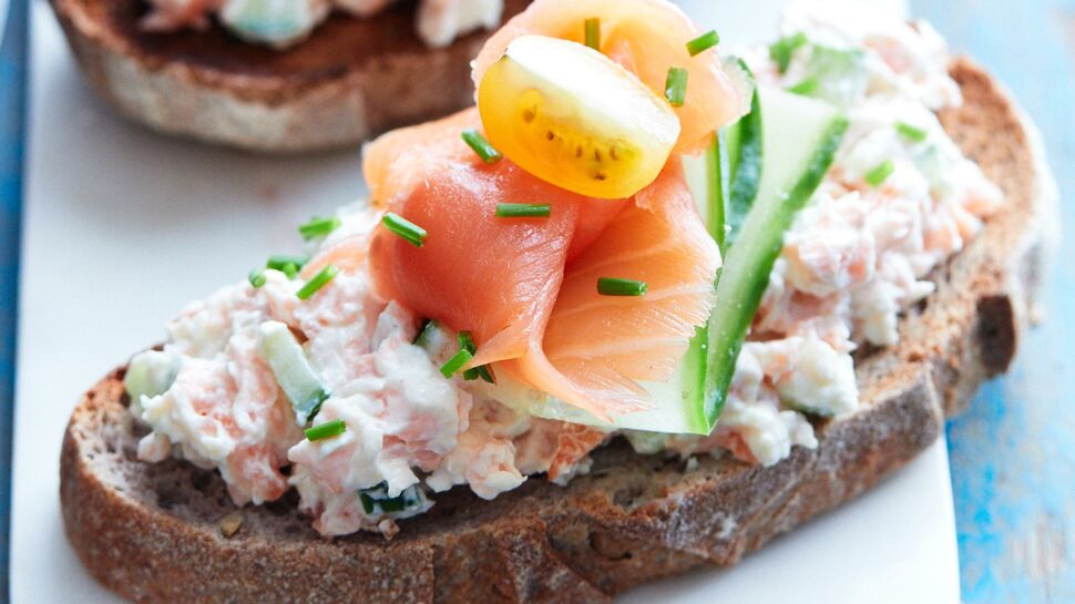 Tartines de rillettes de saumon