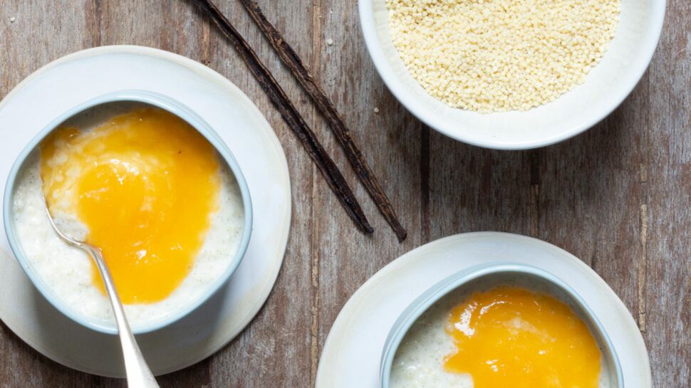 Millet au lait et abricots