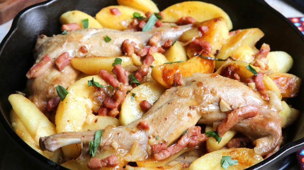 Gigolettes de lapin aux pommes