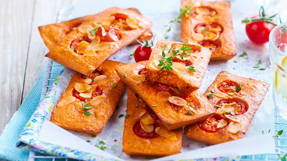 Financiers aux tomates cerises