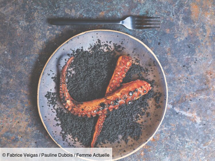 Poulpe frit et couscous à l'encre de seiche : découvrez les recettes de cuisine de femme actuelle le mag