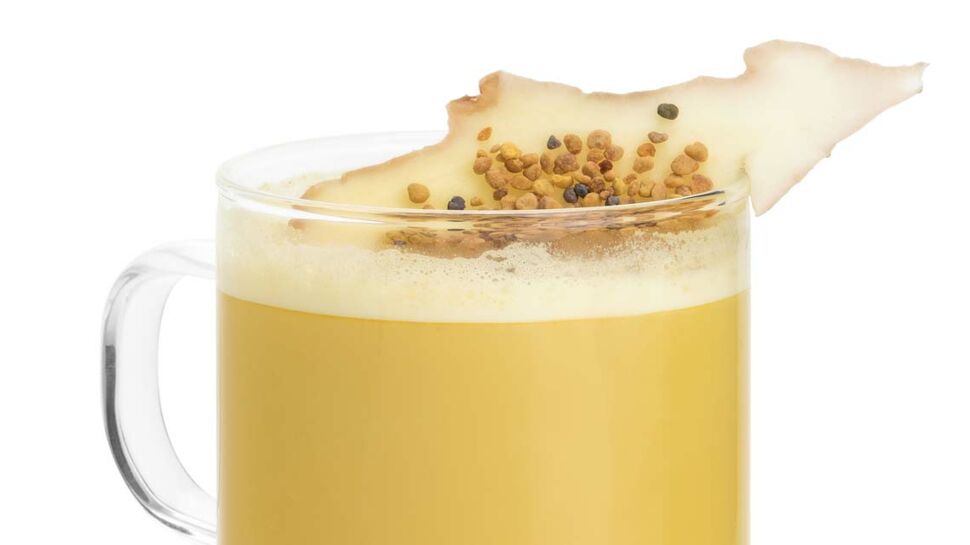 Mocktail Golden Latte miel gingembre