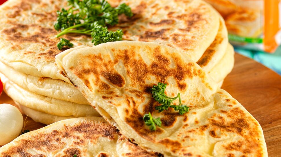 Naans au fromage 