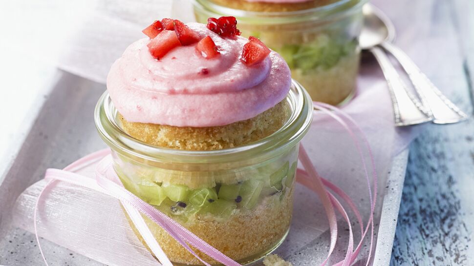 Cupcakes fraise et kiwi