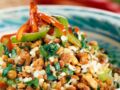 Salade de riz et lentilles à l'indienne
