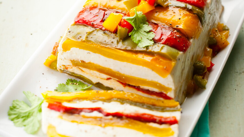 Terrine aux trois poivrons et au fromage frais facile et rapide