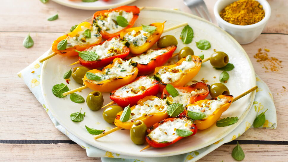 Mini-poivrons à la grecque facile et rapide : découvrez les recettes de